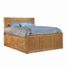 Urban Captains Panel Bed 6x6 — Oak wood reference; selected finish may differ