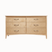 Urban Six Drawer Dresser — Maple wood reference; selected finish may differ