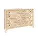 Wellesley Eight Drawer Dresser — Maple wood reference; selected finish may differ