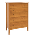 Wellesley Five Drawer Chest — Cherry wood reference; selected finish may differ