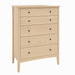 Wellesley Five Drawer Chest — Maple wood reference; selected finish may differ