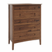Wellesley Five Drawer Chest — Walnut wood reference; selected finish may differ
