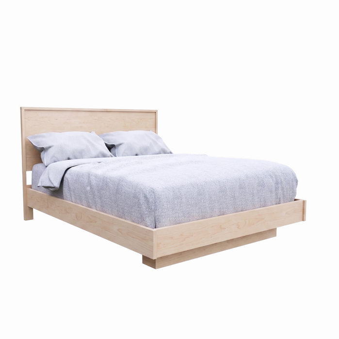 Sheffield Panel Bed Low Footboard — Maple wood reference; selected finish may differ