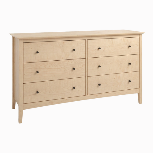 Wellesley Six Drawer Dresser — Maple wood reference; selected finish may differ