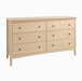 Wellesley Six Drawer Dresser — Maple wood reference; selected finish may differ