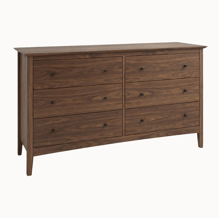 Wellesley Six Drawer Dresser — Walnut wood reference; selected finish may differ