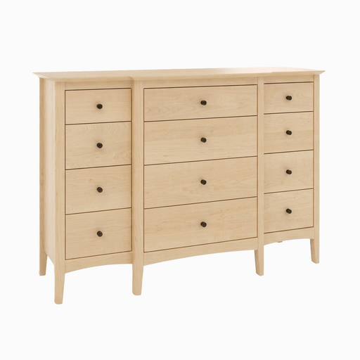 Wellesley Twelve Drawer Dresser — Maple wood reference; selected finish may differ