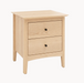 Wellesley Two Drawer Nightstand — Maple wood reference; selected finish may differ