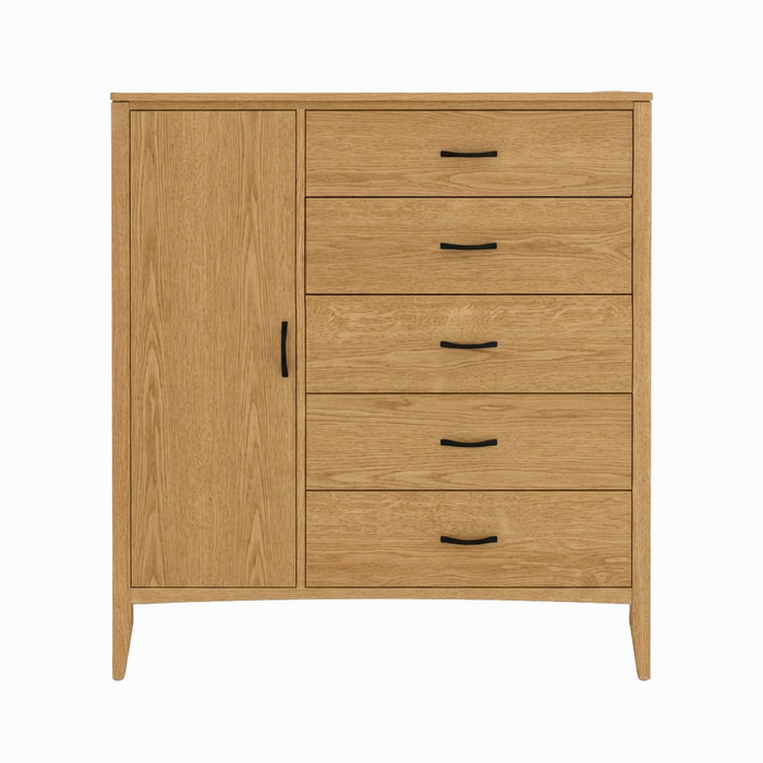 Weybridge Armoire — Oak wood reference; selected finish may differ