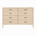 Weybridge Eight Drawer Dresser — Maple wood reference; selected finish may differ