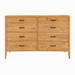 Weybridge Eight Drawer Dresser — Oak wood reference; selected finish may differ