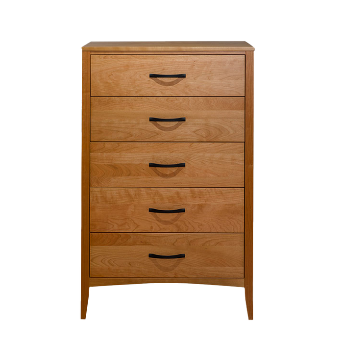 Weybridge Five Drawer Chest — Cherry wood reference; selected finish may differ