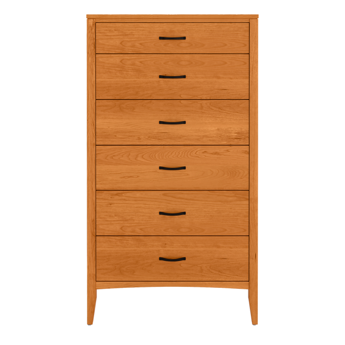 Weybridge Six Drawer Chest — Cherry wood reference; selected finish may differ