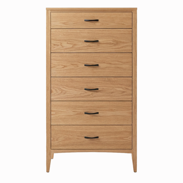 Weybridge Six Drawer Chest — Oak wood reference; selected finish may differ