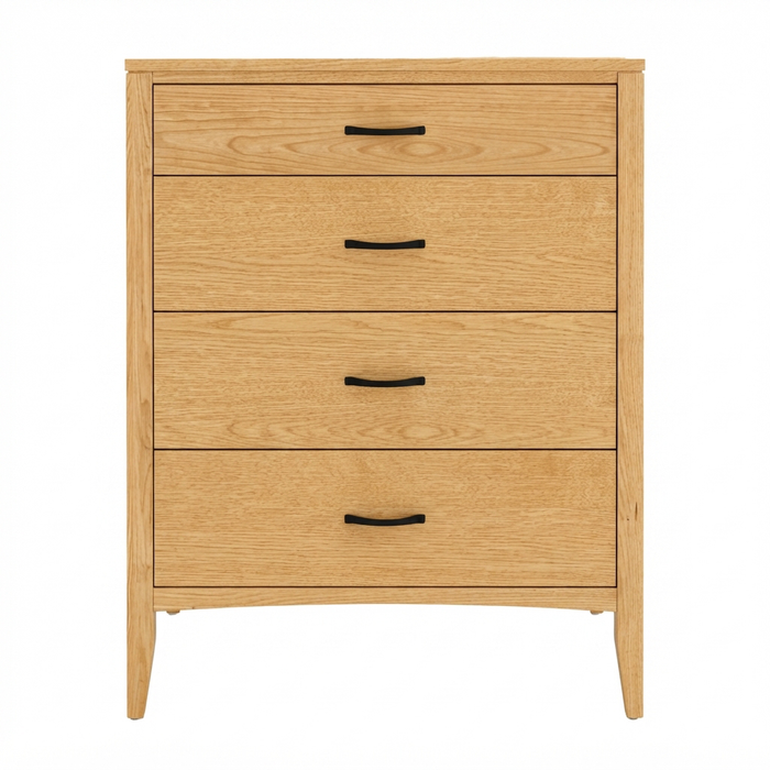 Weybridge Four Drawer Chest — Oak wood reference; selected finish may differ