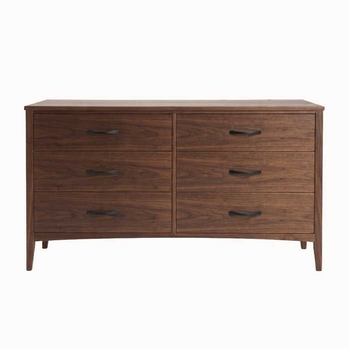 Weybridge Six Drawer Dresser — Walnut wood reference; selected finish may differ