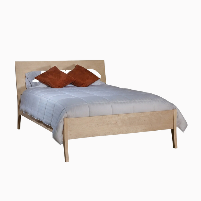 Weybridge Slanted Panel Bed Low Footboard — Maple wood reference; selected finish may differ