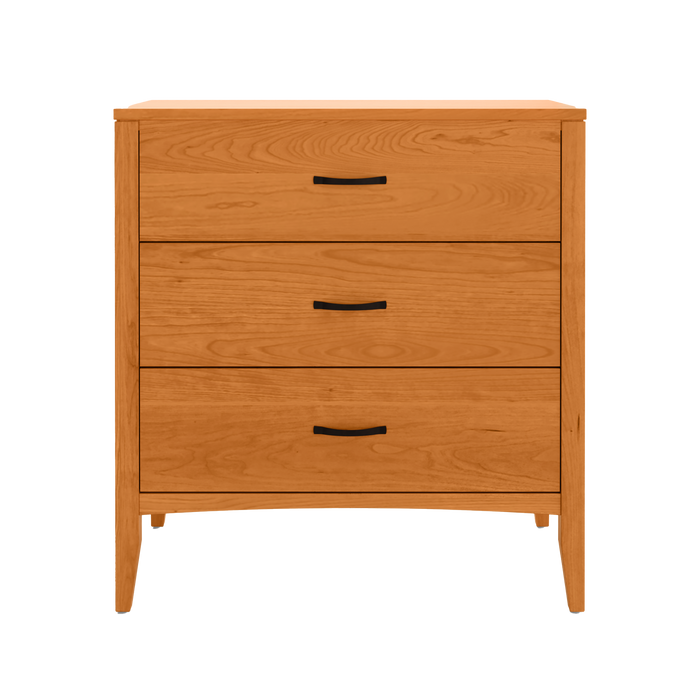 Weybridge Three Drawer Chest — Cherry wood reference; selected finish may differ
