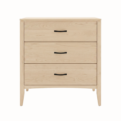 Weybridge Three Drawer Chest — Maple wood reference; selected finish may differ