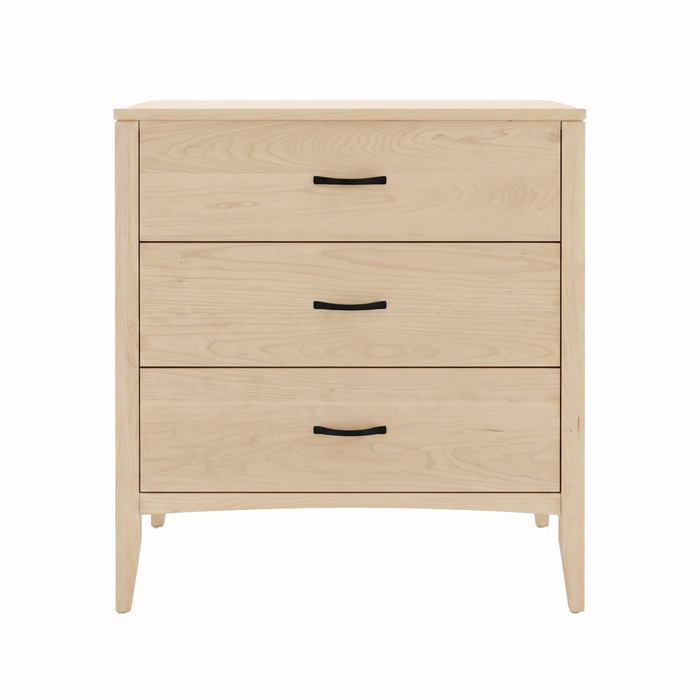 Weybridge Three Drawer Chest — Maple wood reference; selected finish may differ