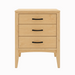 Weybridge Three Drawer Nightstand — Maple wood reference; selected finish may differ