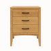 Weybridge Three Drawer Nightstand — Oak wood reference; selected finish may differ