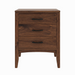 Weybridge Three Drawer Nightstand — Walnut wood reference; selected finish may differ
