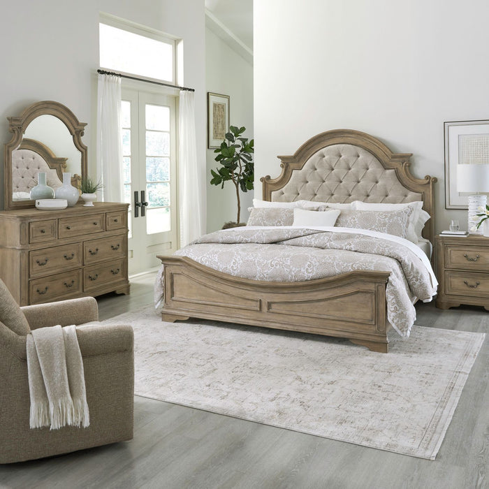 Magnolia Manor - California King Panel Bed Rails - Weathered Bisque