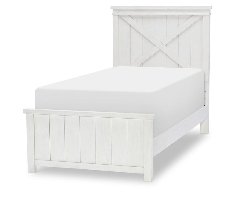 Flatiron - Panel Headboard Twin - Aged White