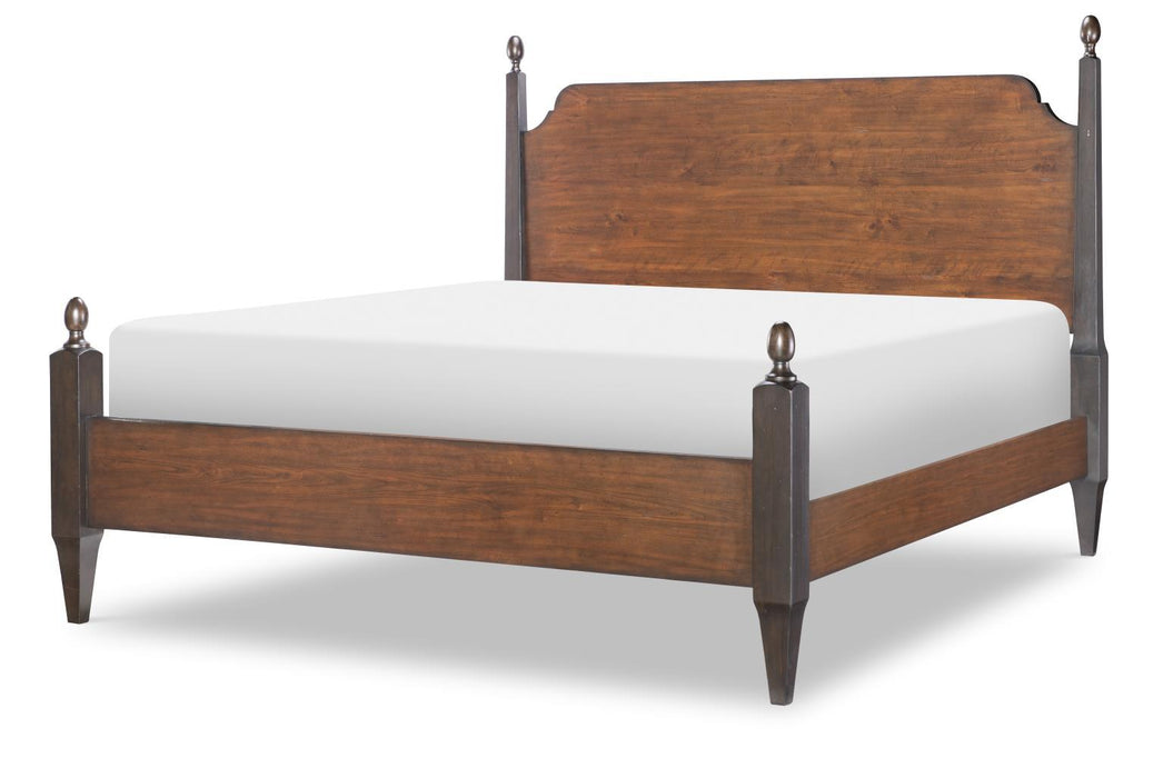 Fenmore - King / California King Poster Headboard - Mocha And Distressed Cherry