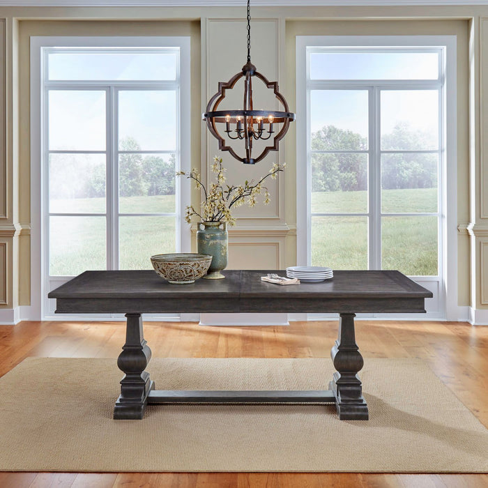 Paradise Valley - Trestle Table - Dark Brown