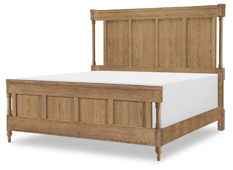Vintage Market - Shelter Bed Side Rails Queen / King - Barnwood Oak