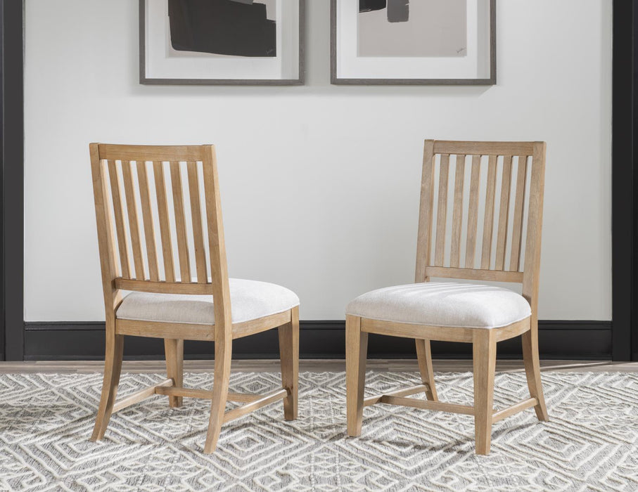Torrance - Slat Back Dining Chair (Set of 2) - Aged Driftwood