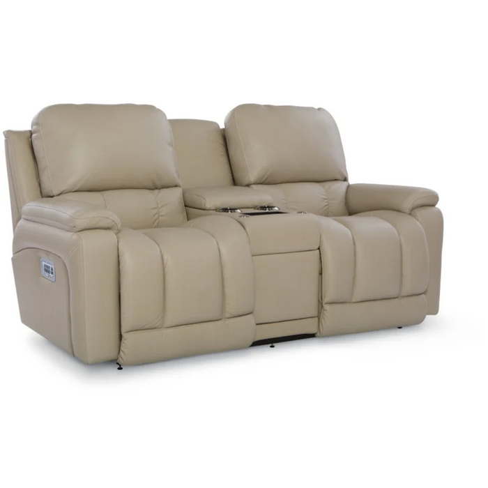 Greyson Casual Reclining Loveseat w/Console & Bucket Seats by La-Z-Boy