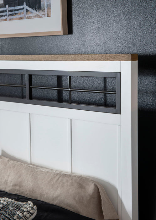 Franklin - Queen Two Tone Panel Headboard - White