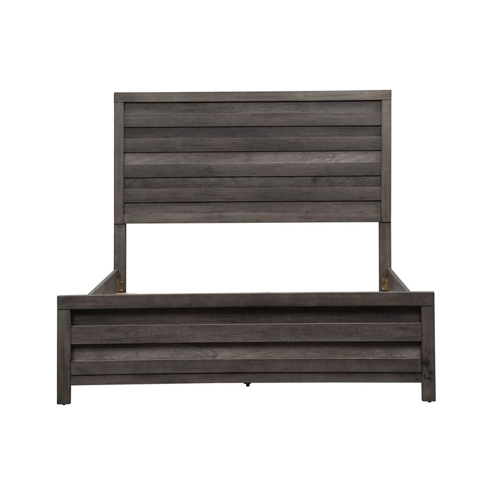 Tanners Creek - Queen Panel Headboard & Footboard - Dark Gray