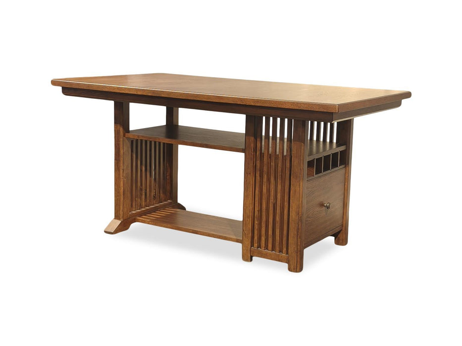 Langley - Counter Height Table Top - Tawny Brown