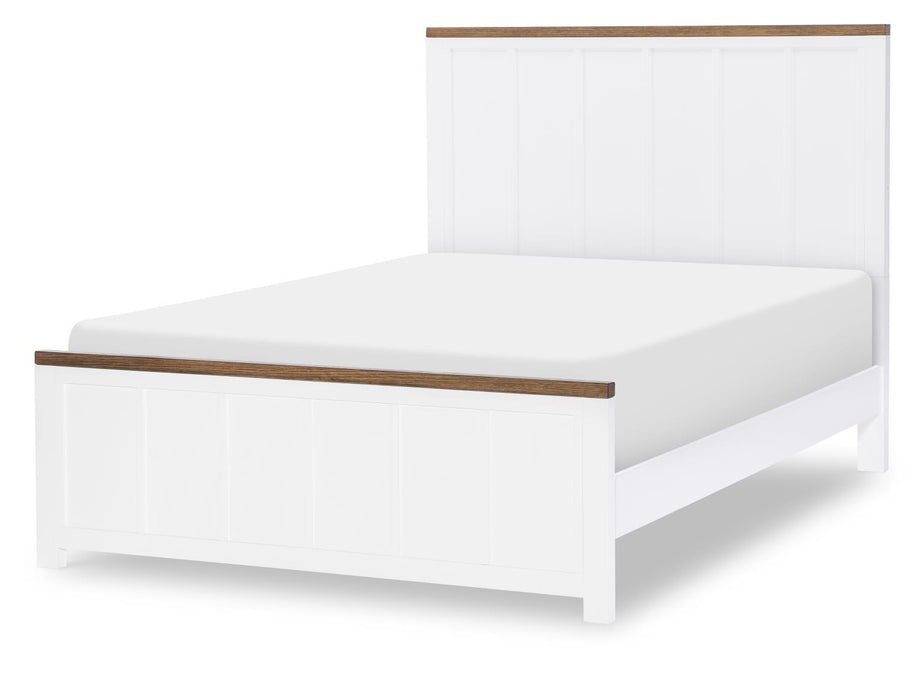 Dutton - Twin / Full Side Rails - Natural White / Toasted Coconut