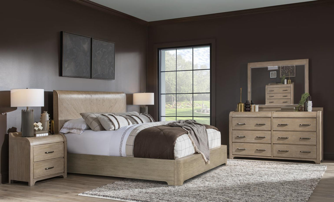 Flow - Complete Panel Bed With Storage Footboard