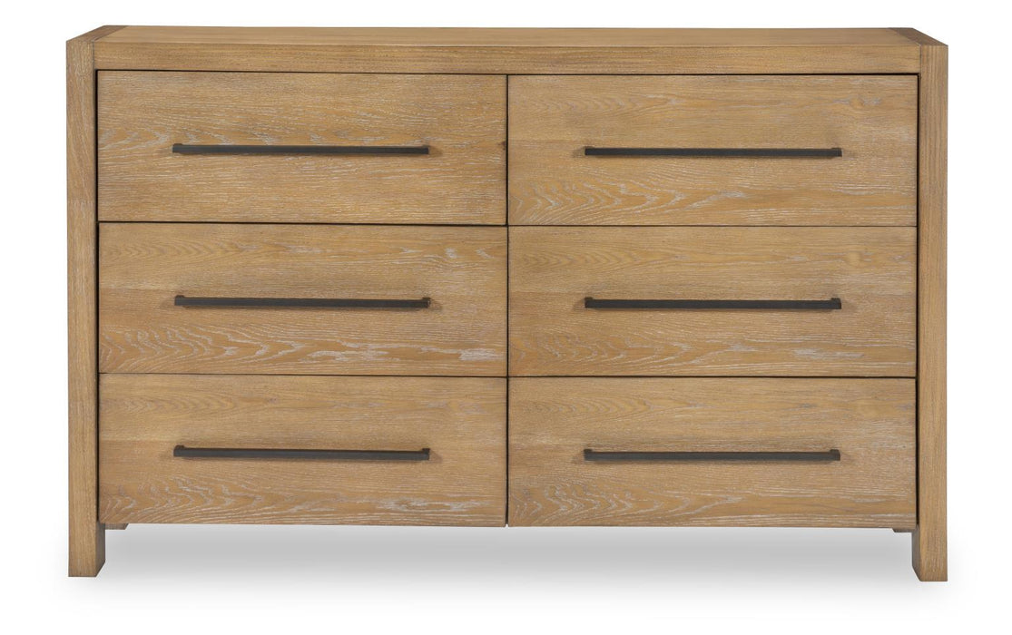 Horizons - 6 Drawers Dresser - Weathered Oak