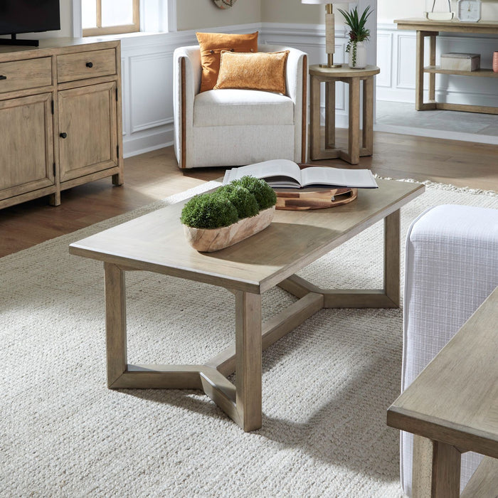 Proximity Place - Rectangular Cocktail Table - Light Brown