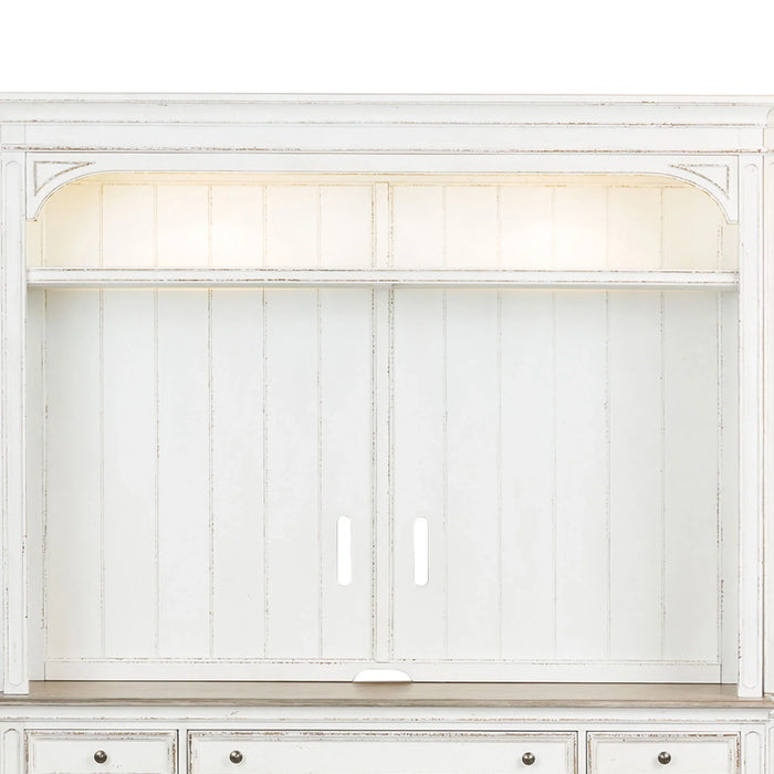 Magnolia Manor - Entertainment Hutch - White