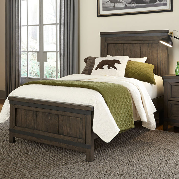 Thornwood Hills - Twin Panel Footboard - Dark Brown