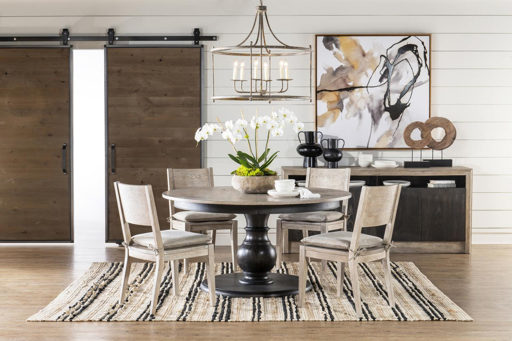 Halifax - Ladder Back Chair (Set of 2) - Flax And Java