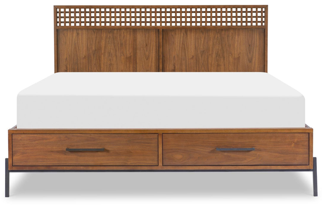 Midland - Queen / King Bed Side Rails- Warm Amber