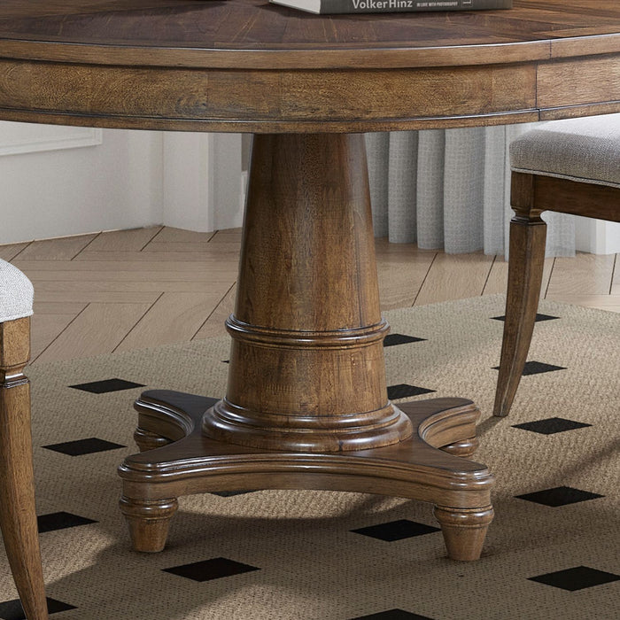 Harrison Heights - Round Pedestal Table Base - Sienna