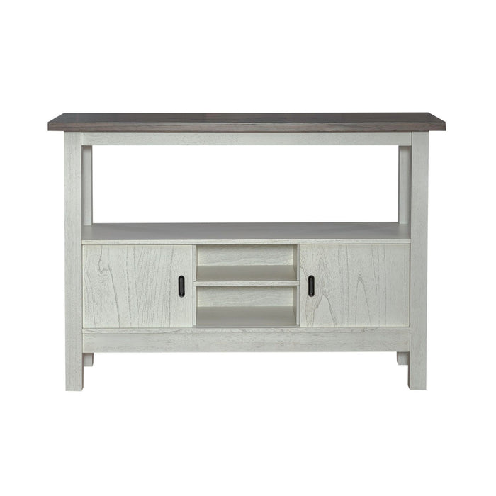 Brook Bay - Sideboard - Textured White / Carbon Gray