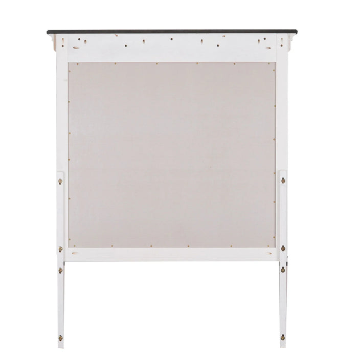 Allyson Park - Crown Mirror - White