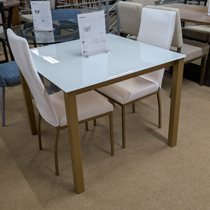 Clearance Amisco Carbon Table with 2 Curve chairs