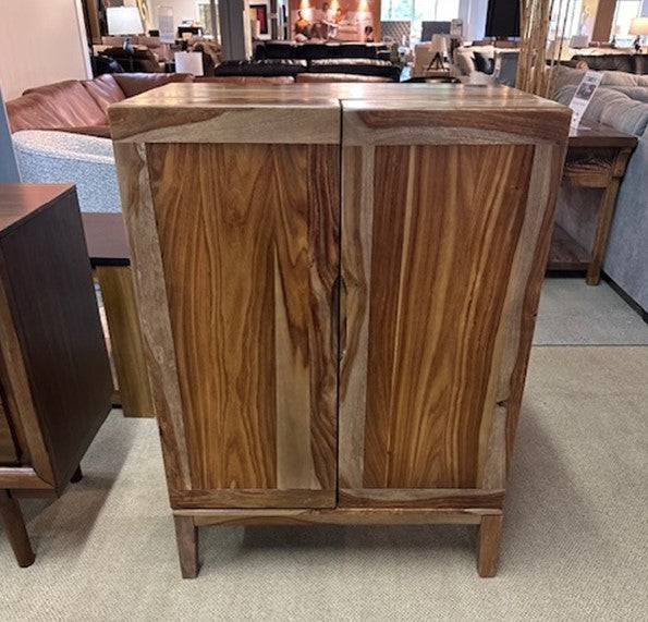 Floor Model Dressonni Brown Bar Cabinet